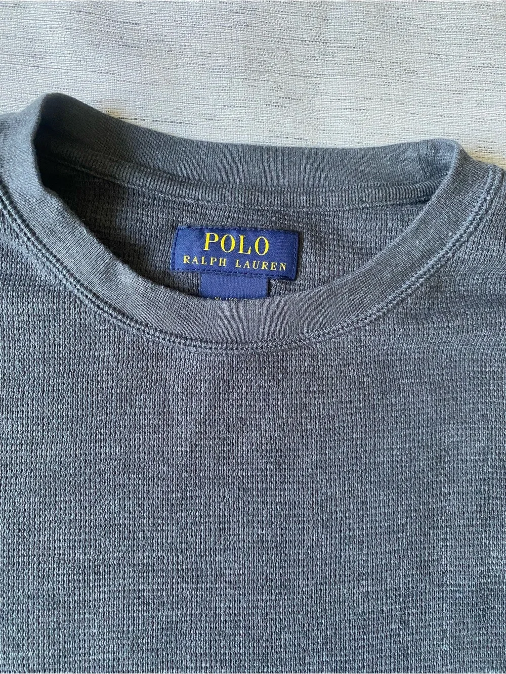 Polo by Ralph Lauren Men's Long-Sleeve Crewneck Shirt - Charcoal